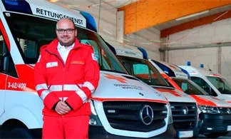 Beim Roten Kreuz holt sich Markus Köck Energie für seinem Job im VERBUND-Kraftwerk.