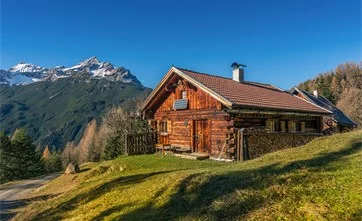 Haus, Berg, Natur