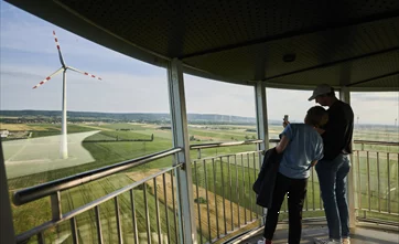 Aussichtsplattform am Besucherwindrad (C: VERBUND/Prinz)